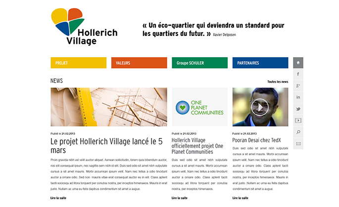 Hollerich Village website