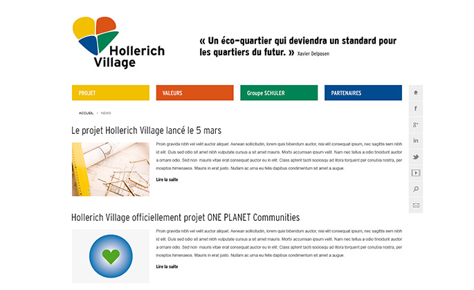 Hollerich Village website